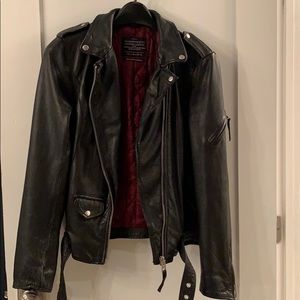All Saints Leather Moto Jacket